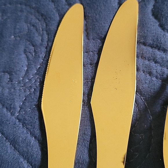 Florentine Gold Plated Flatware. 13 Pieces - Picture 10 of 16